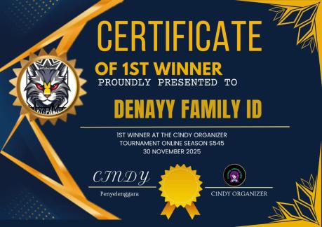 Juara 1 Cindy Organizer Online Season S545