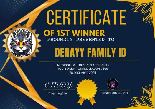 Juara 1 Cindy Organizer Online Season S569