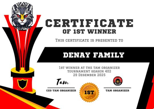 Juara 1 TAM Organizer Season 402