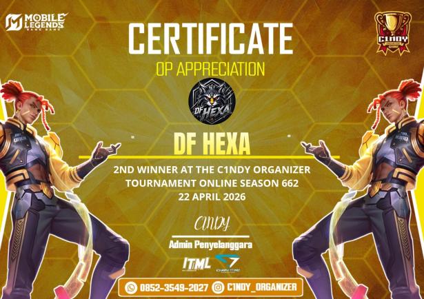 Juara 2 Cindy Organizer Online Season 662