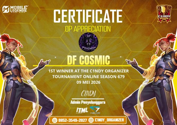 Juara 1 Cindy Organizer Online Season 679